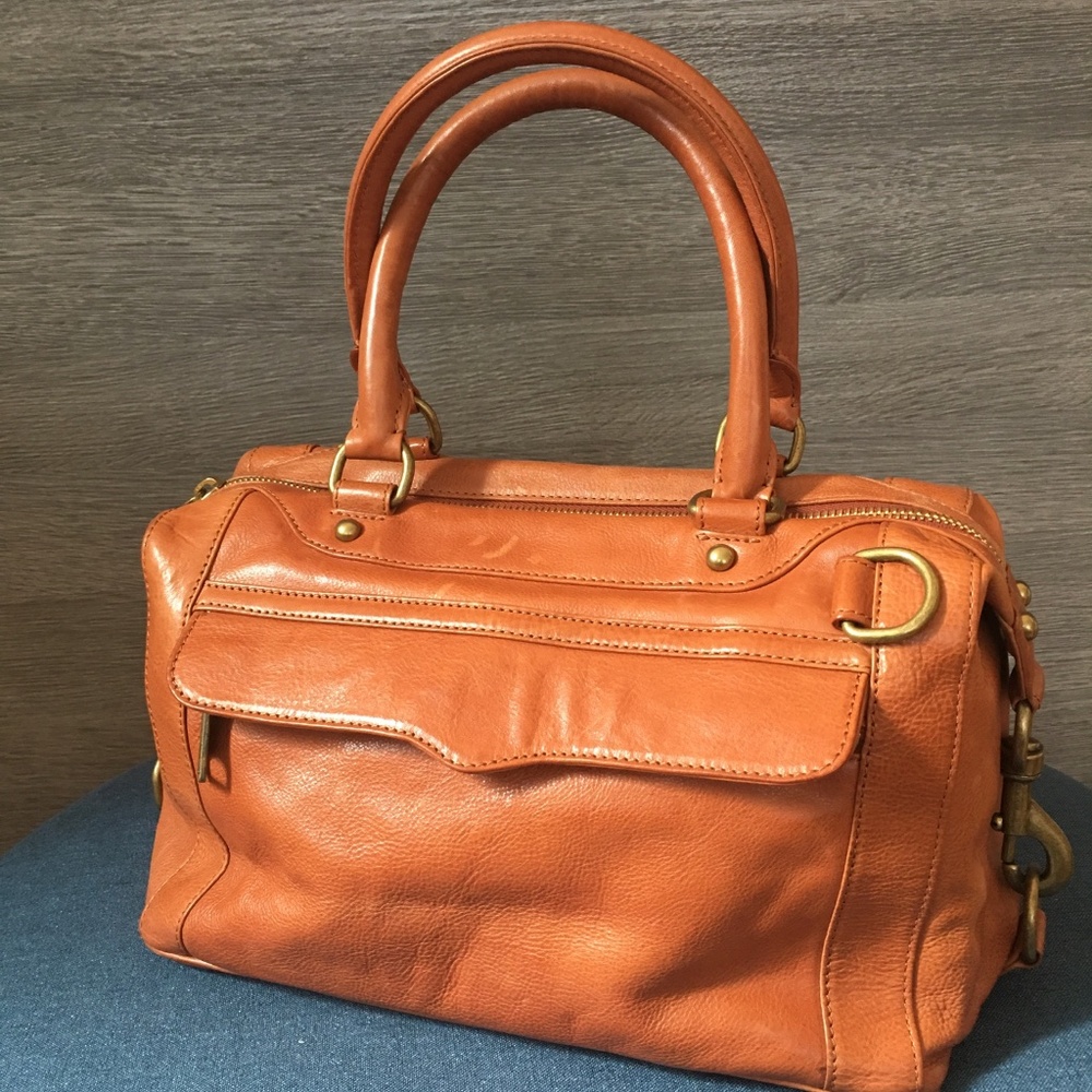Rebecca Minkoff Leather Handbag in Camel